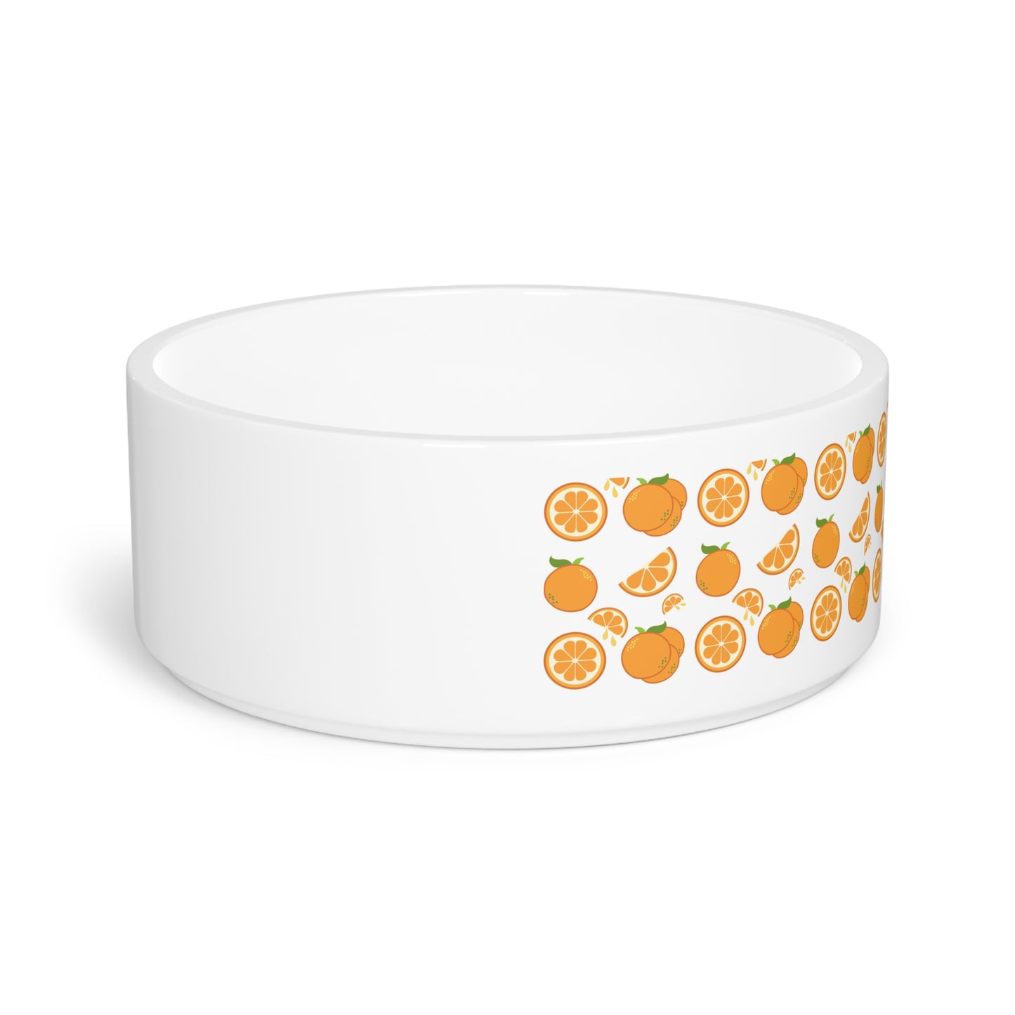 Orange Drops Pet Dog or Cat Bowl
