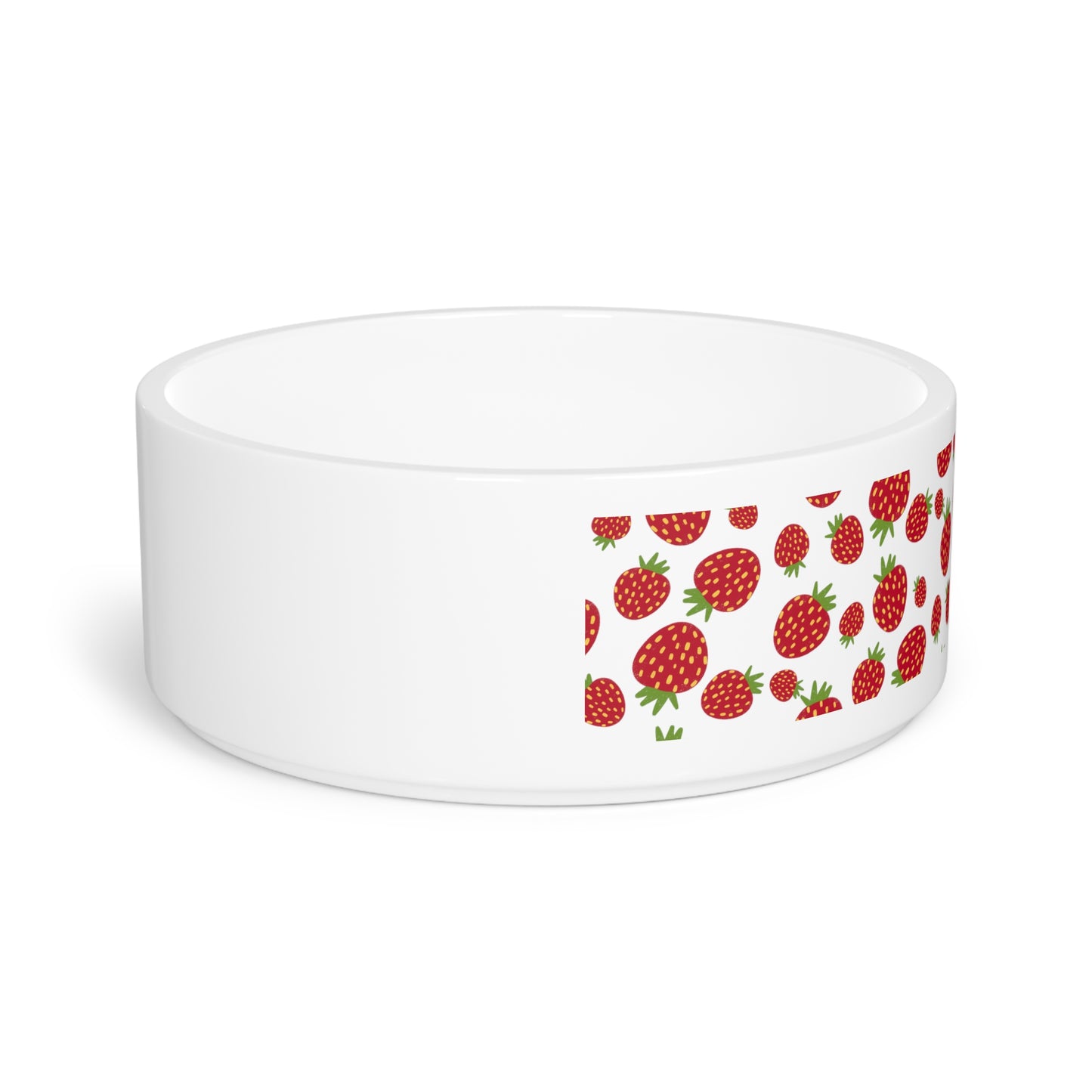 Strawberry Patch Pet Dog or Cat Bowl