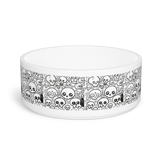 Skull Party Pet Dog or Cat Bowl