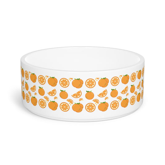 Orange Drops Pet Dog or Cat Bowl