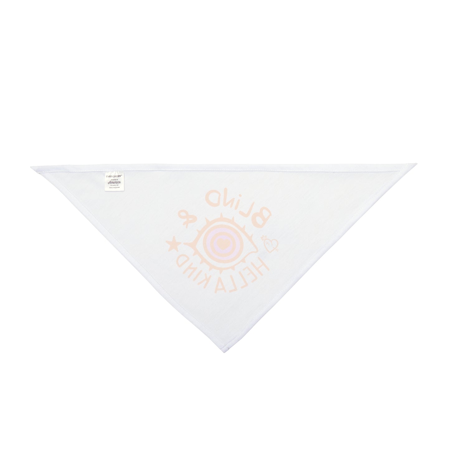 Blind & Hella Kind Pet Bandana - Orange
