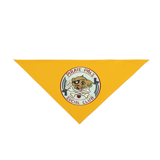 Pirate Pals Social Club Pet Bandana - Yellow