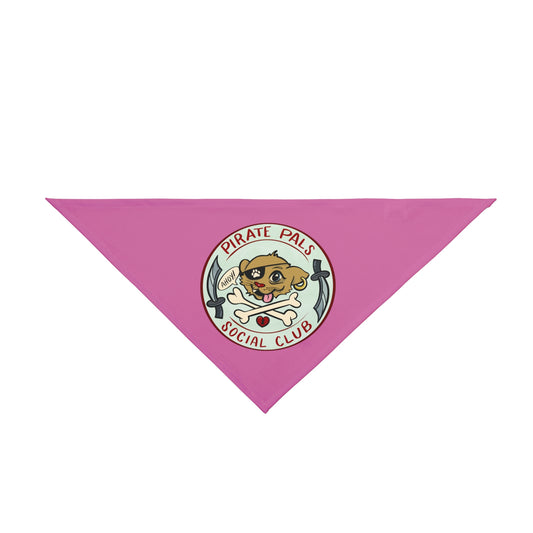 Pirate Pals Social Club Pet Bandana - Pink