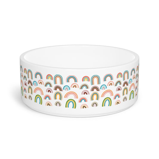 Rainbows Days Pet Dog or Cat Bowl