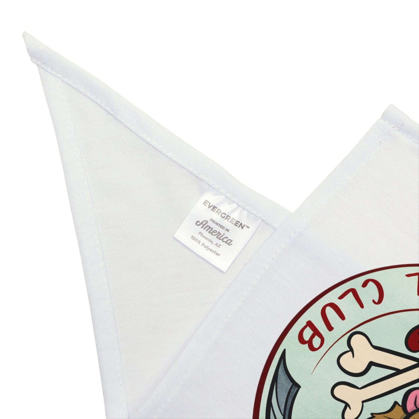 Pirate Pals Social Club Pet Bandana - White