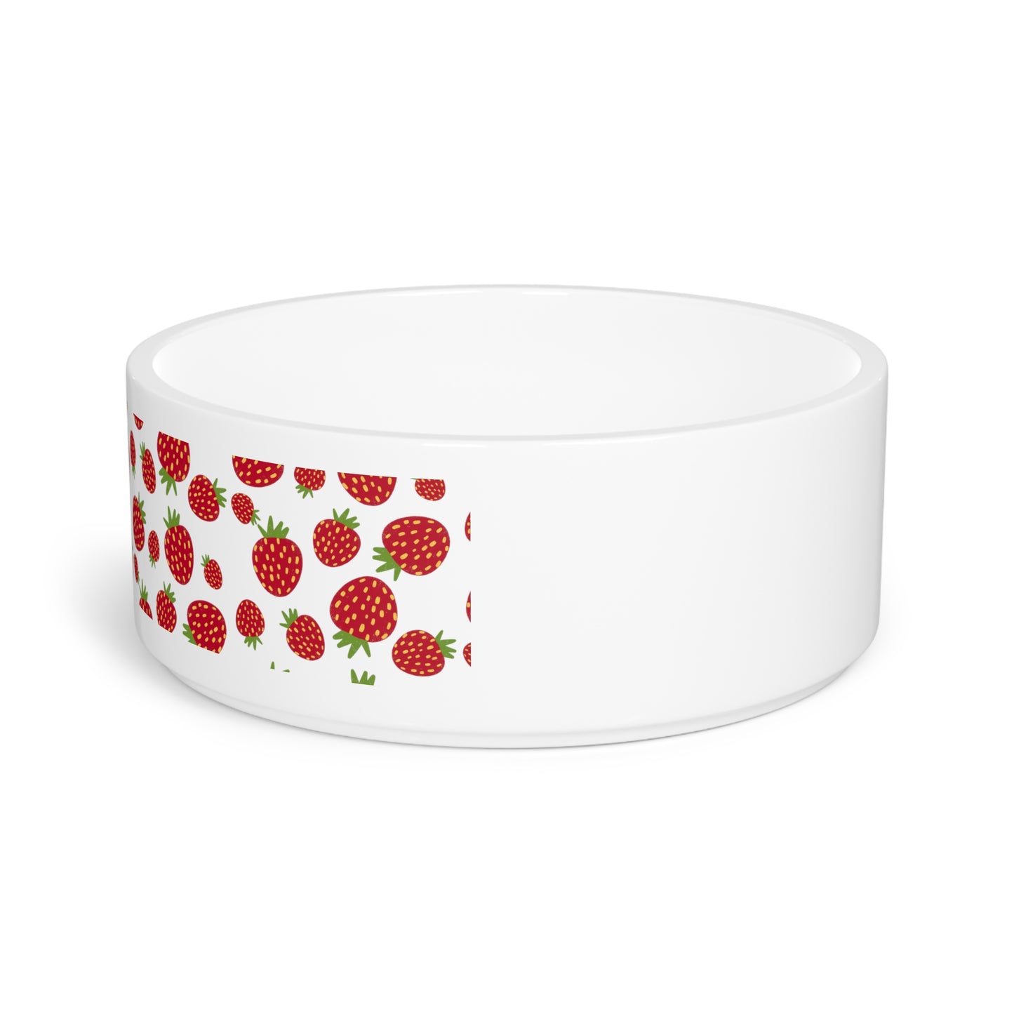 Strawberry Patch Pet Dog or Cat Bowl