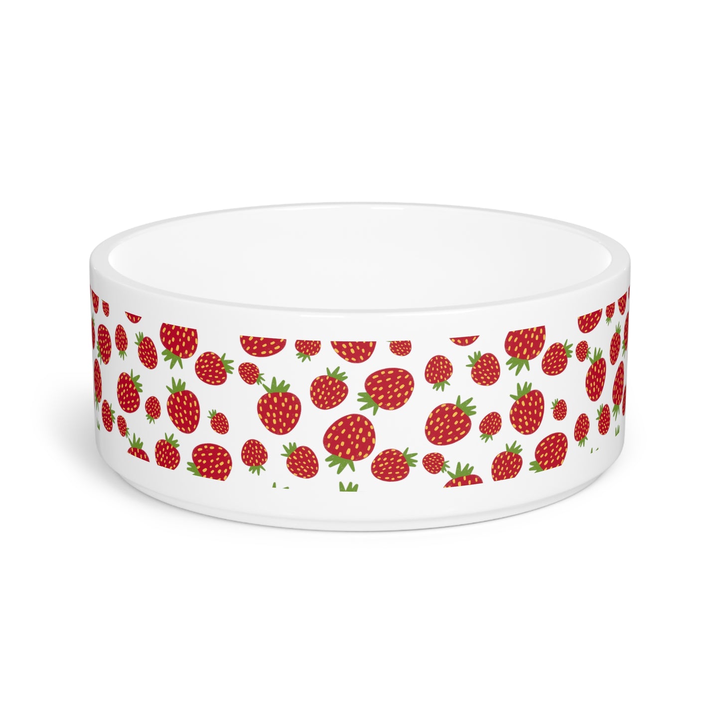 Strawberry Patch Pet Dog or Cat Bowl